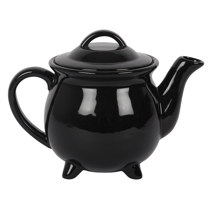Witches Brew Ceramic Cauldron Tea Set – Teapot & 4 Cups Gothic Tea Set