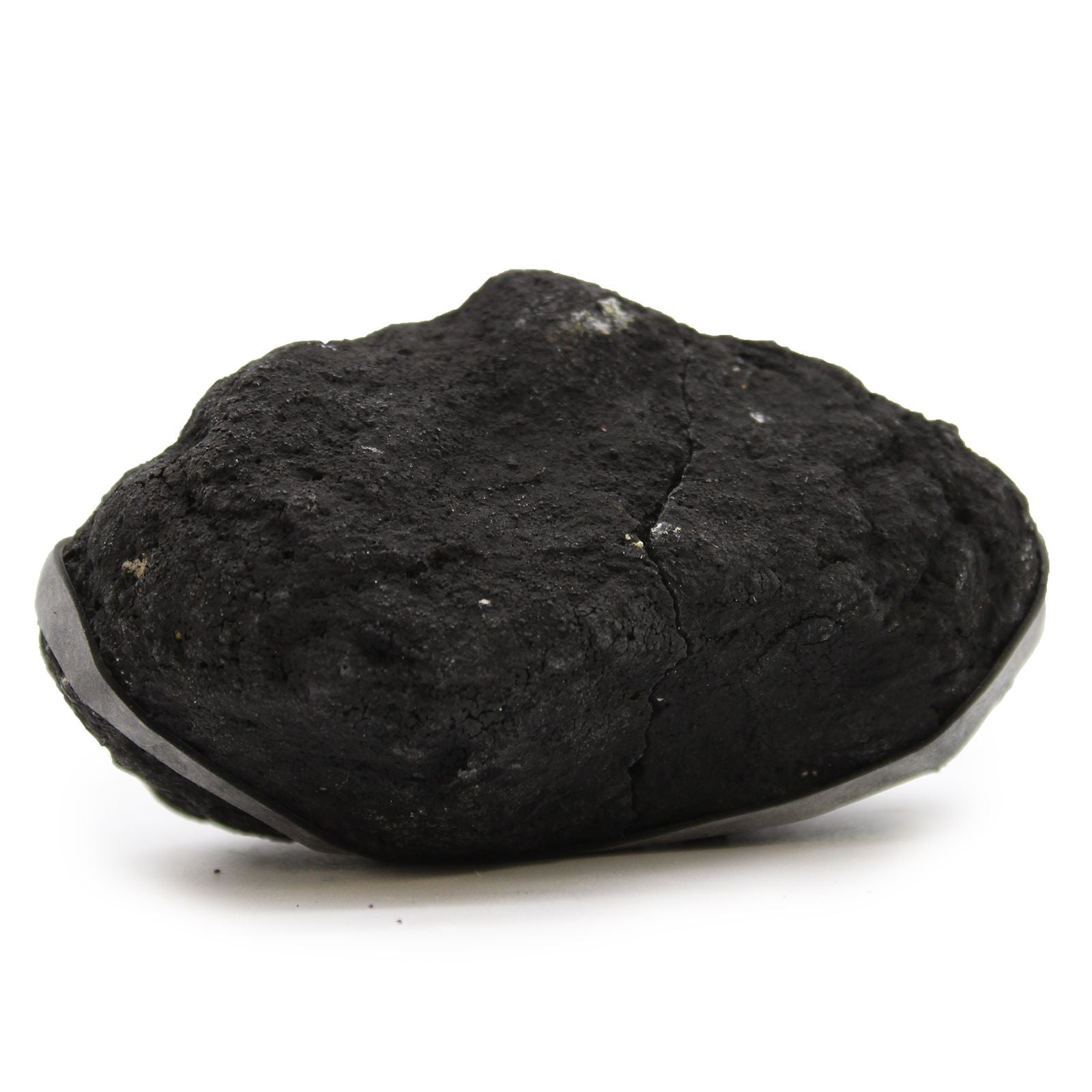 Black rock on a white background