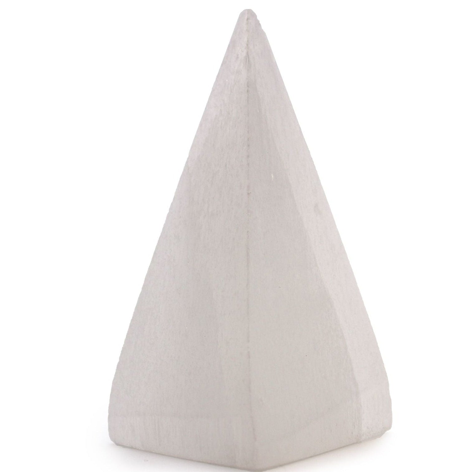 Triangular wedge-shaped pillow on a white background