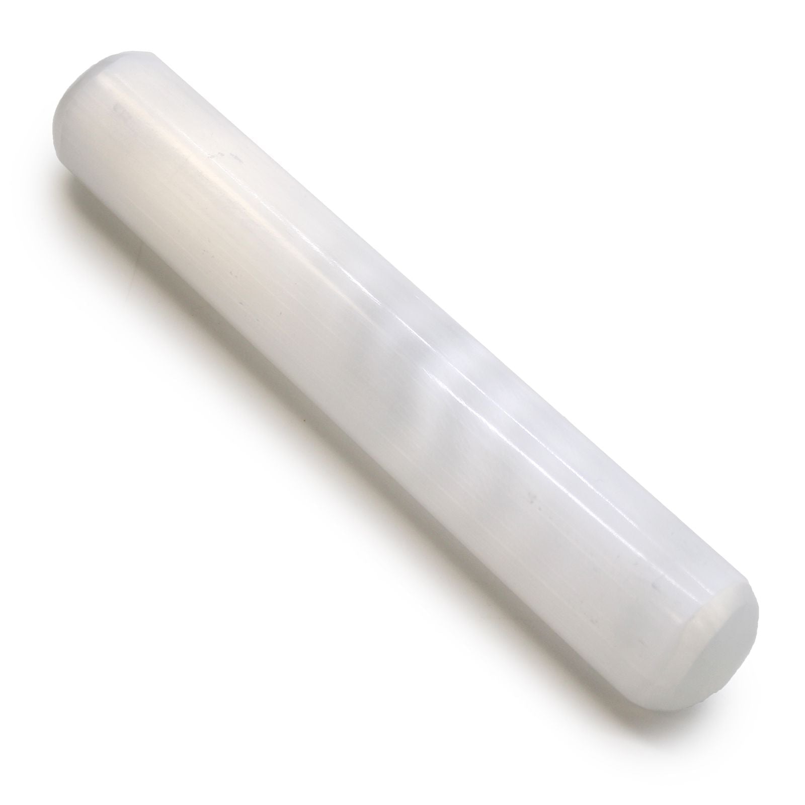 White cylindrical object on a white background
