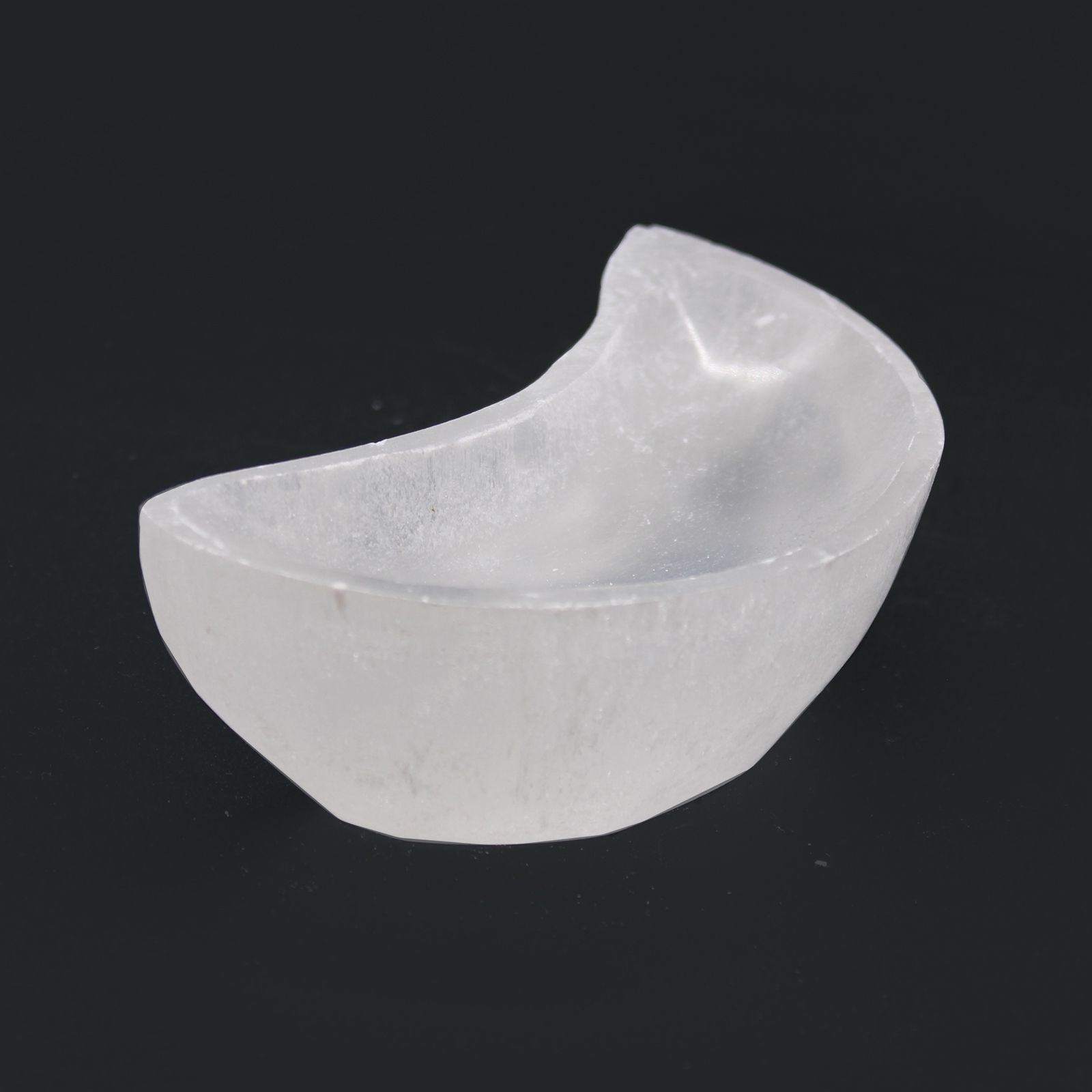 Crystal object on a black background