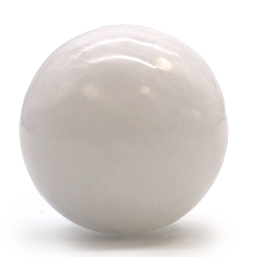 White sphere on a white background