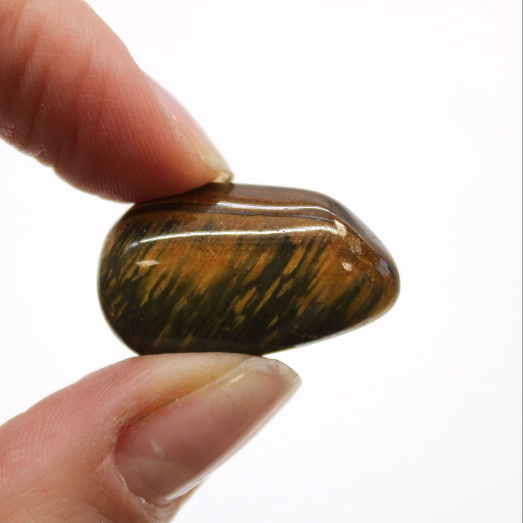 Small African Tumble Stones - Tigers Eye - Varigated