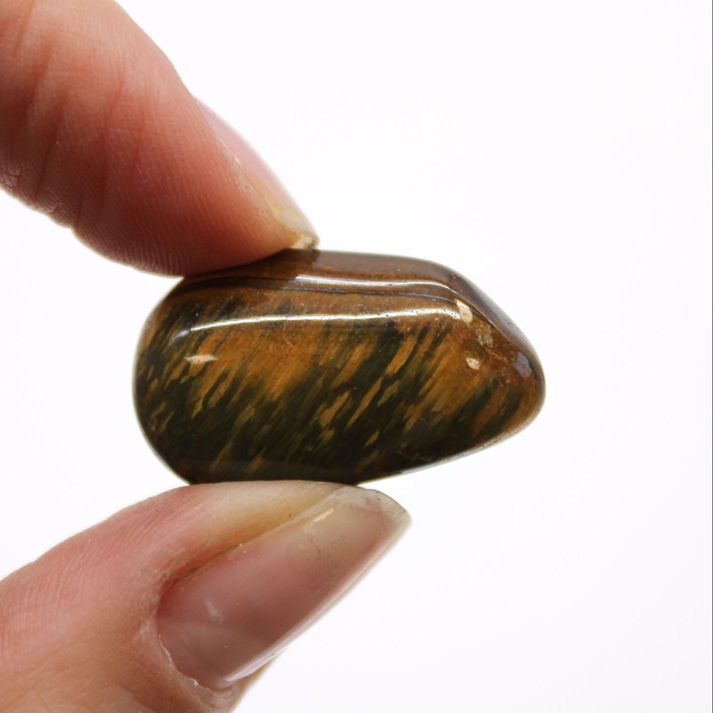 Small African Tumble Stones - Tigers Eye - Varigated